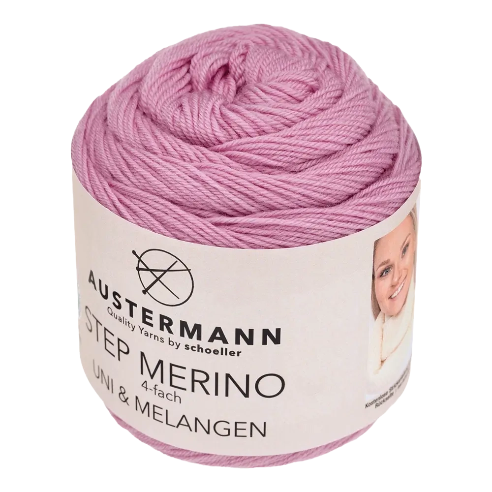 #Farbe_Austermann Step Merino Uni | 1003 Magnolie