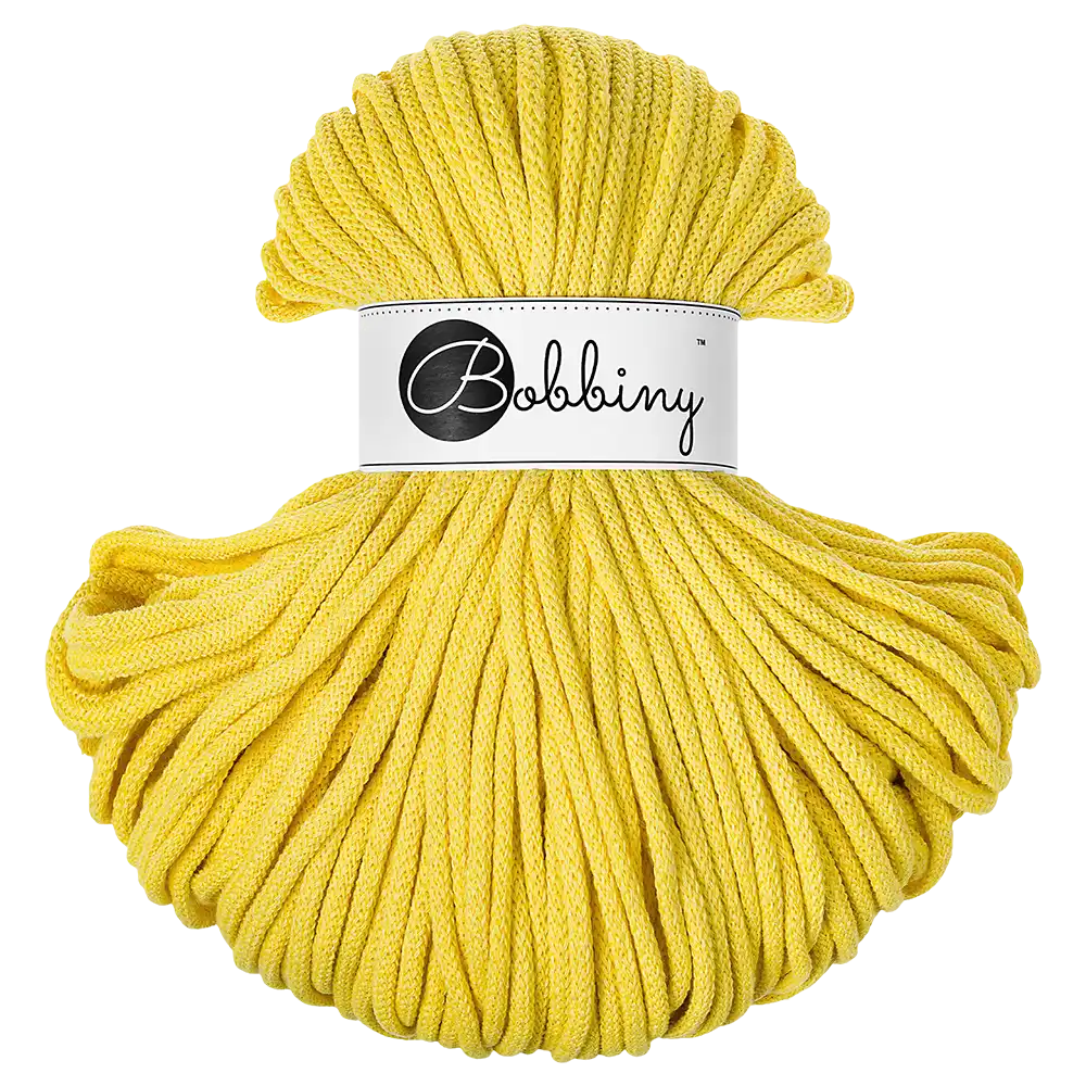 #Farbe_Bobbiny Flechtkordel Premium | Canary Yellow
