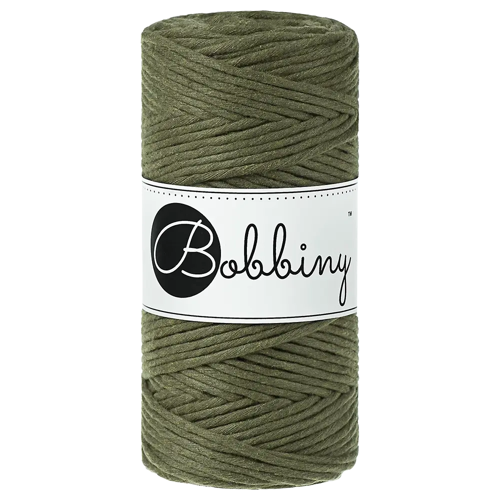 #Farbe_Bobbiny Makramee 3 mm | Avocado