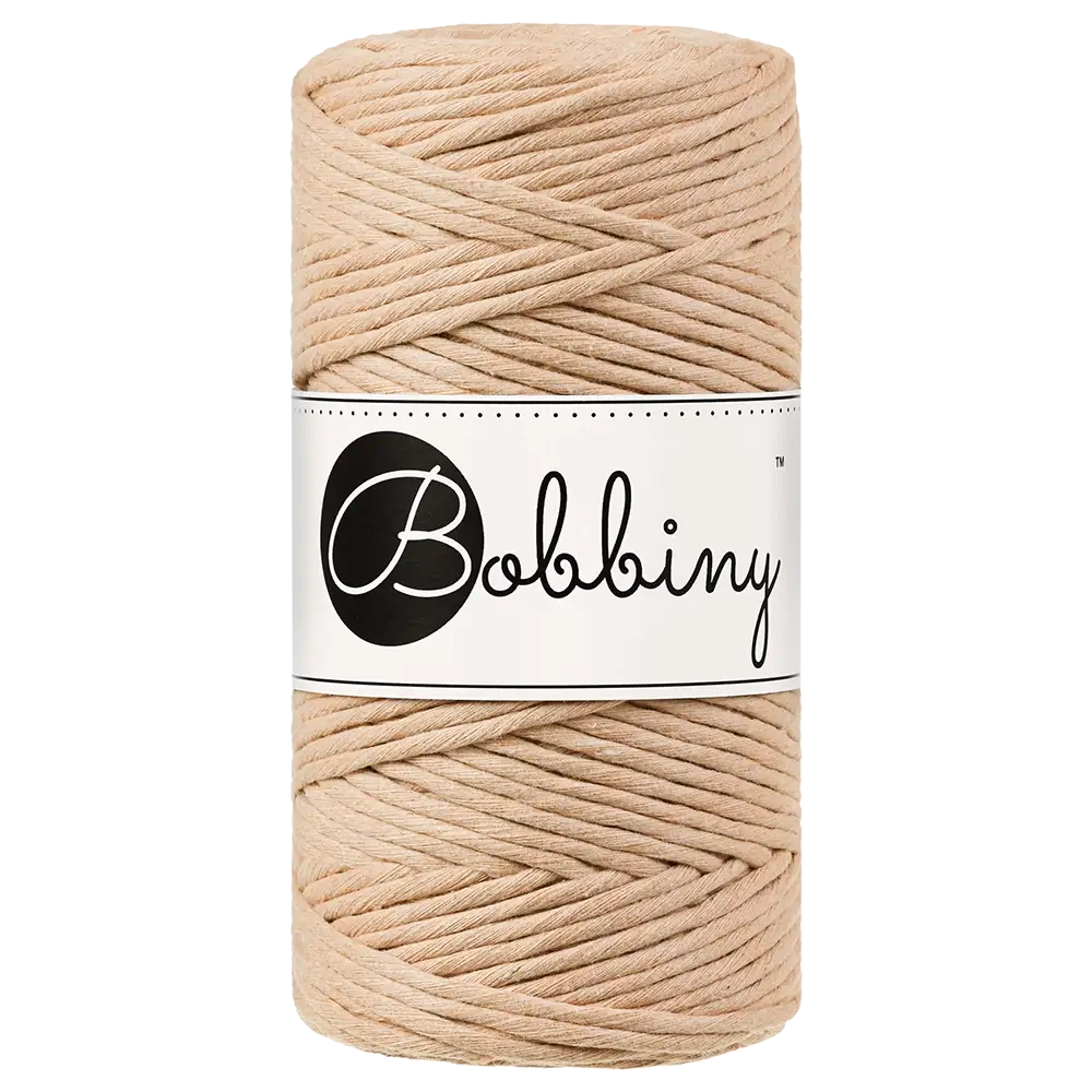 #Farbe_Bobbiny Makramee 3 mm | Biscuit