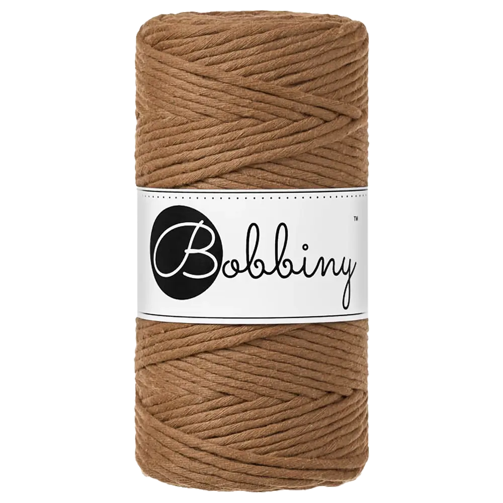 #Farbe_Bobbiny Makramee 3 mm | Caramel