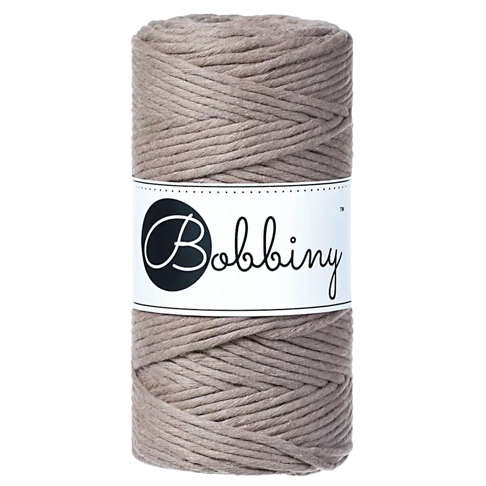 #Farbe_Bobbiny Makramee 3 mm | Coffee