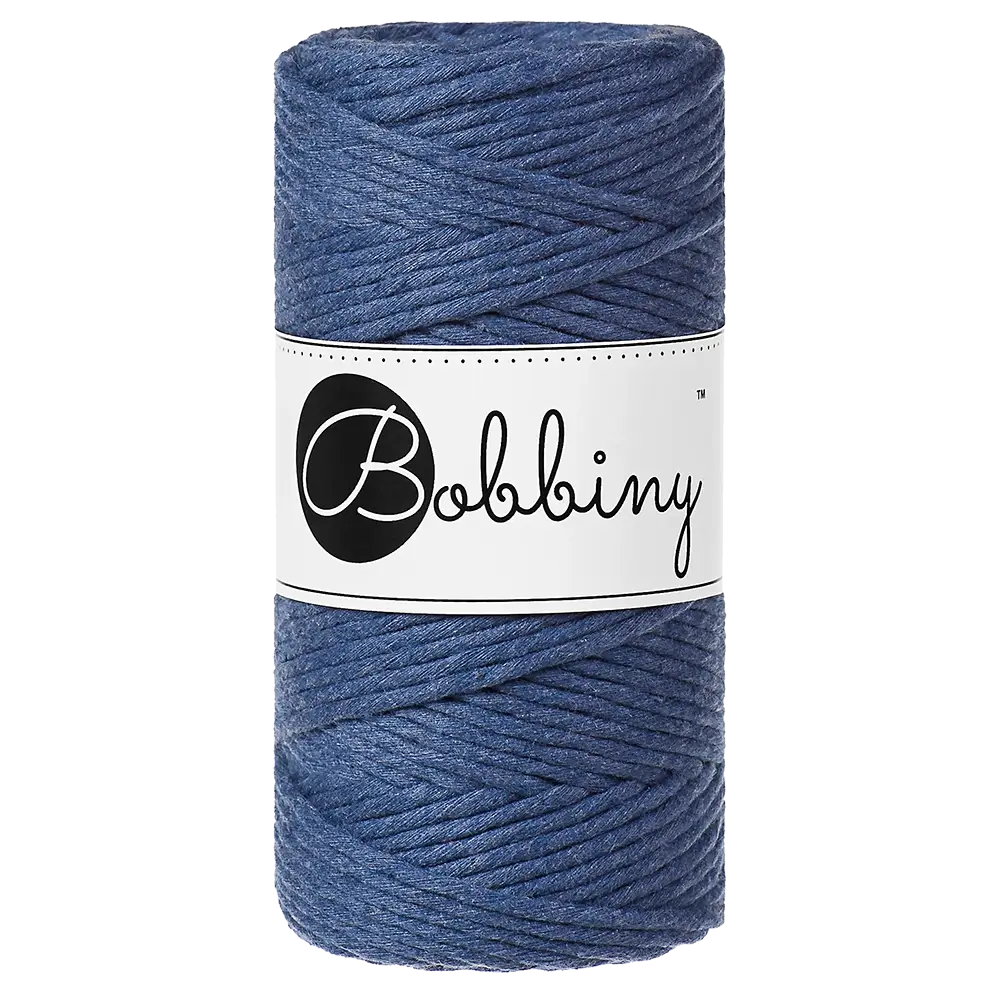 #Farbe_Bobbiny Makramee 3 mm | Jeans