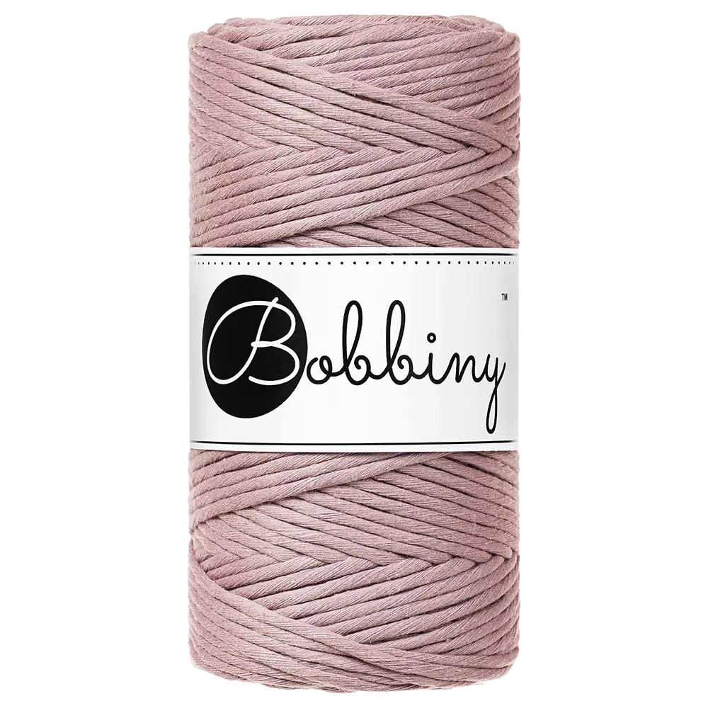 #Farbe_Bobbiny Makramee 3 mm | Mauve