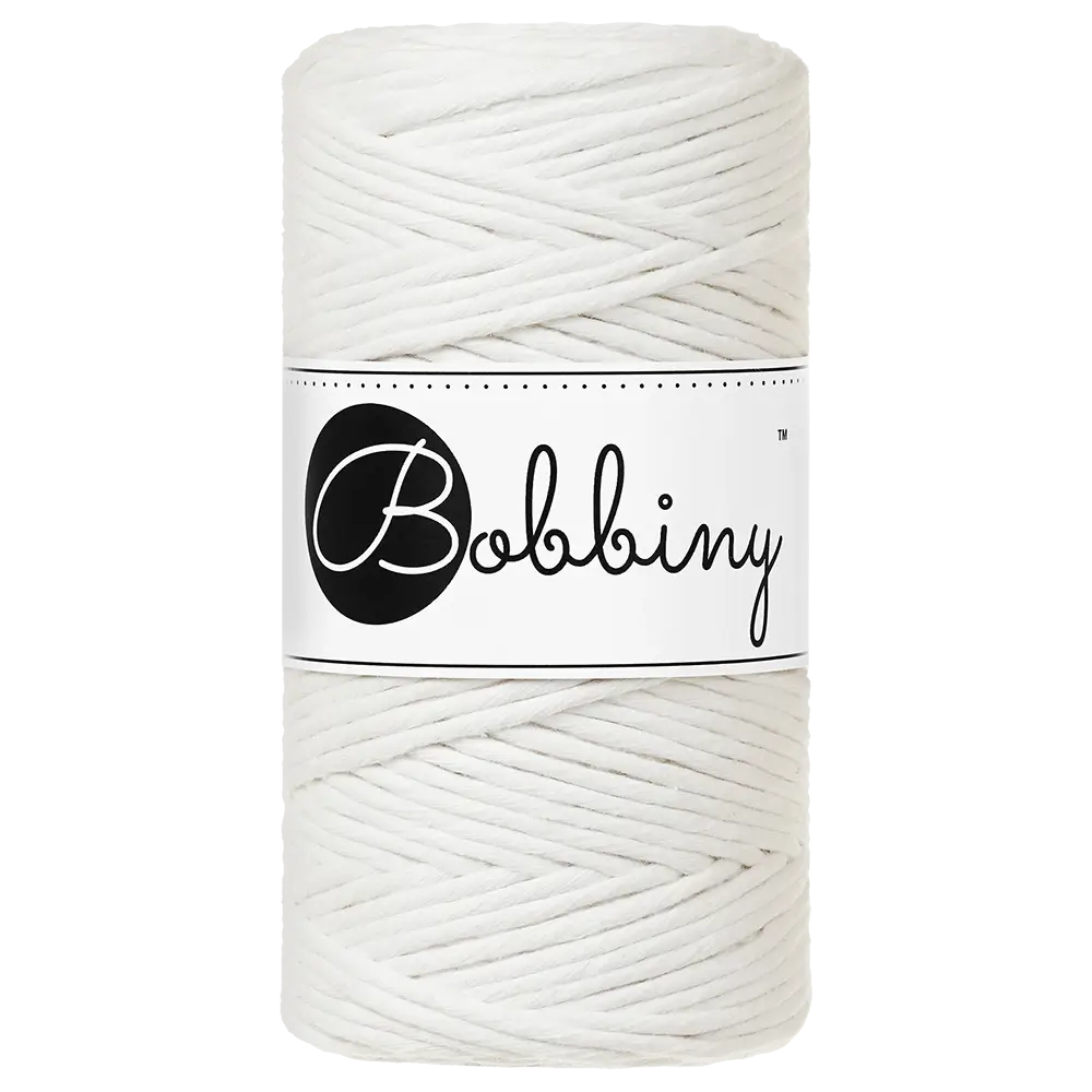 #Farbe_Bobbiny Makramee 3 mm | Off White