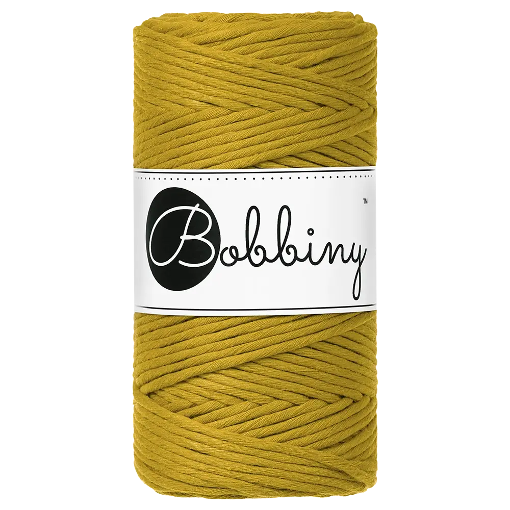 #Farbe_Bobbiny Makramee 3 mm | Spicy Yellow