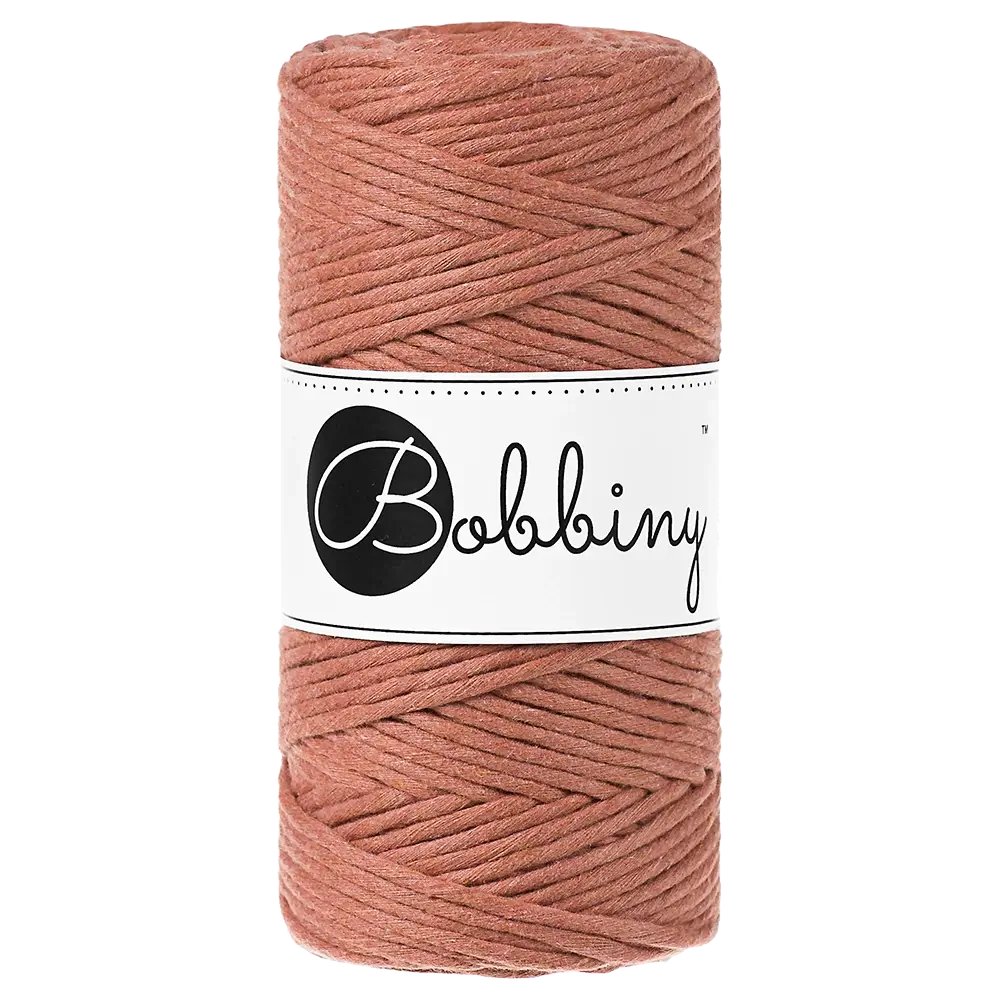 #Farbe_Bobbiny Makramee 3 mm | Terracotta