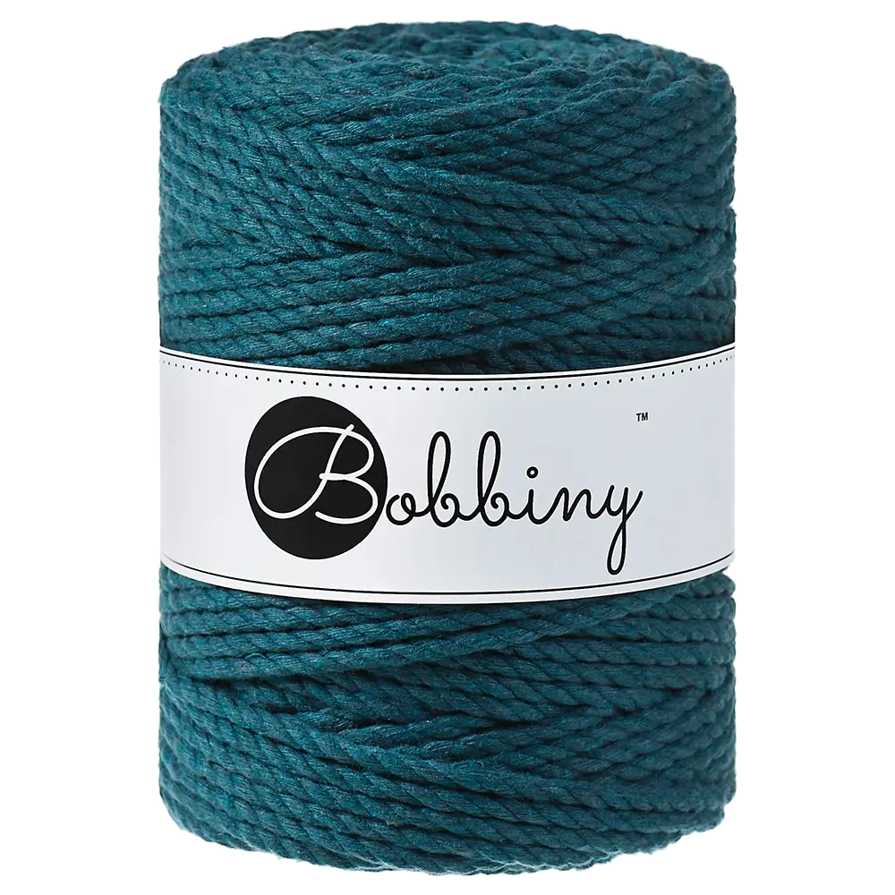 #Farbe_Bobbiny Makramee 3PLY 5 mm | Peacock Blue