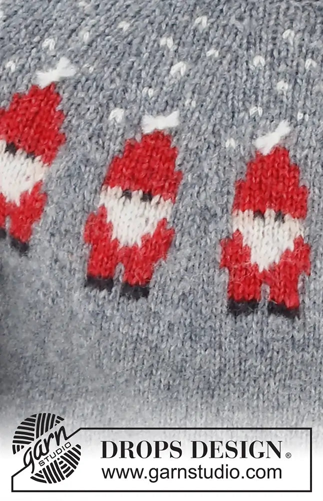 Pullover Merry Santas für Herren (Strickset)