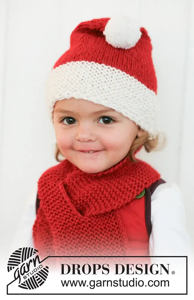 Mütze & Schal Little Miss Claus (Strickset)