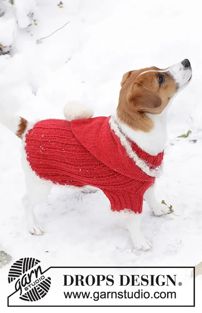 Pullover Santa's BFF fĂŒr Hunde (Strickset)