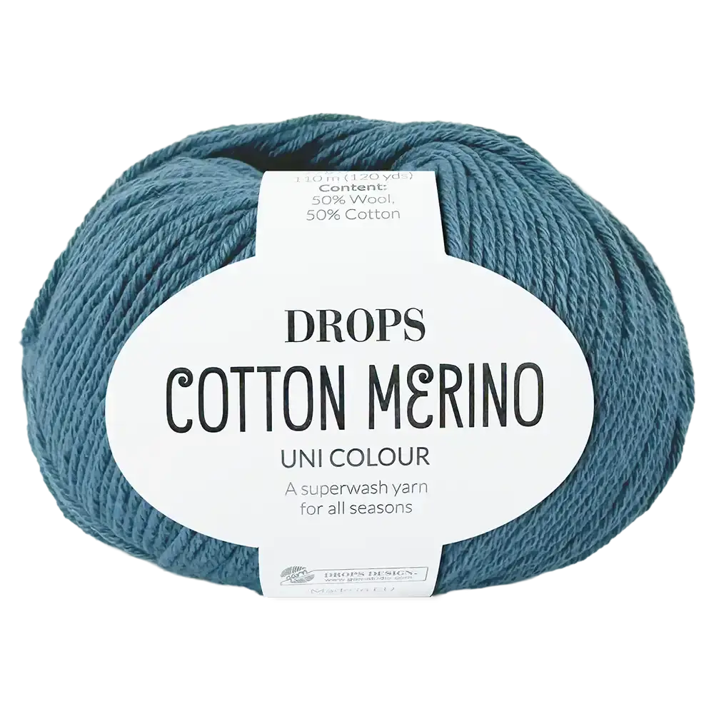 #Farbe_Drops Cotton Merino | 16 Jeansblau