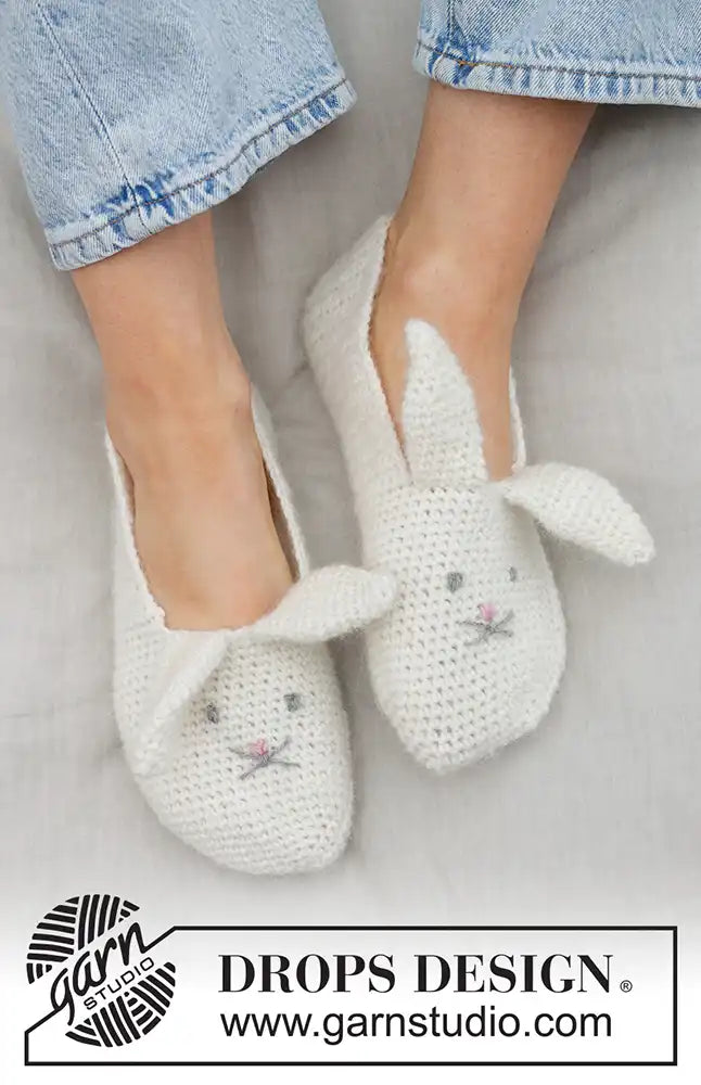 Hausschuhe Bunny Ears (HĂ€kelset)