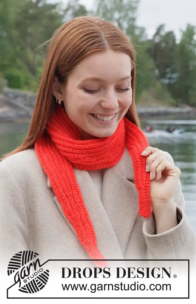 Tuch klein Flamecurl (Strickset)