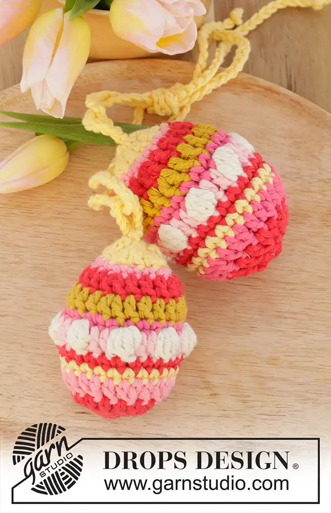 Anhänger Easter Eggs mit Noppen (Häkelset)