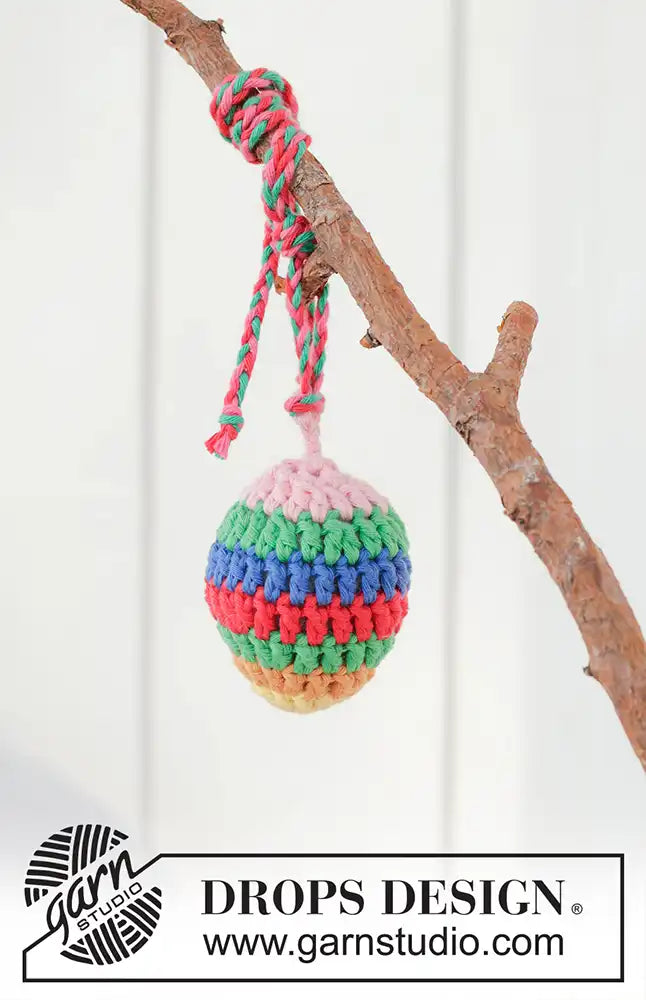 Anhänger Easter Eggs gestreift (Häkelset)
