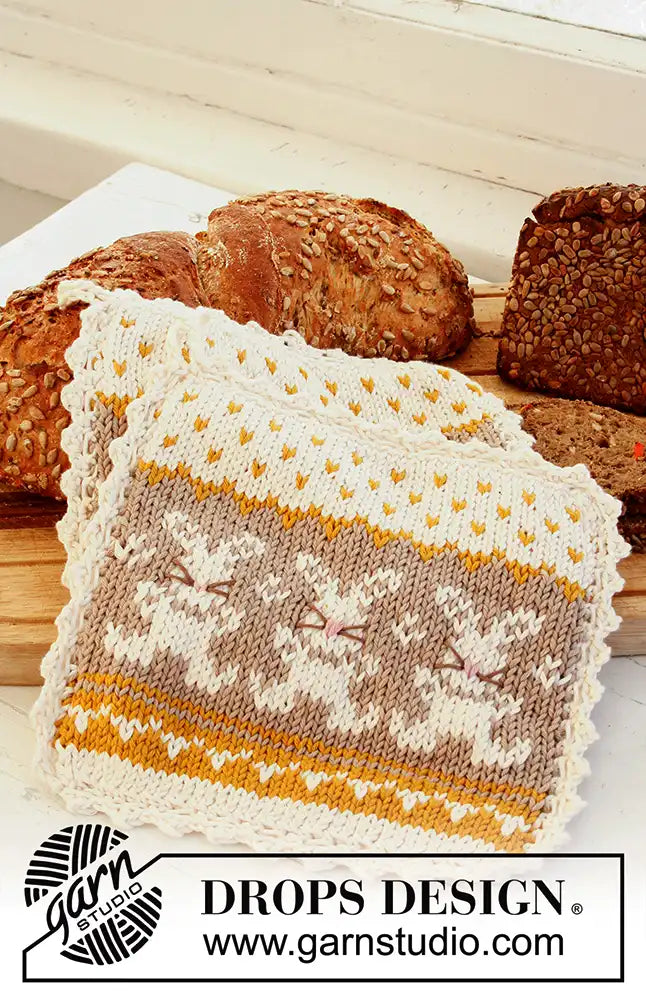 Topflappen Bunny Parade (Strickset)