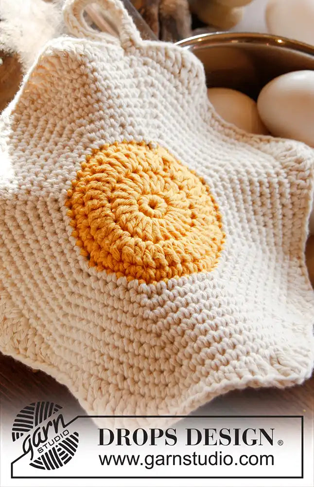 Topflappen Sunny Side Up (Häkelset)