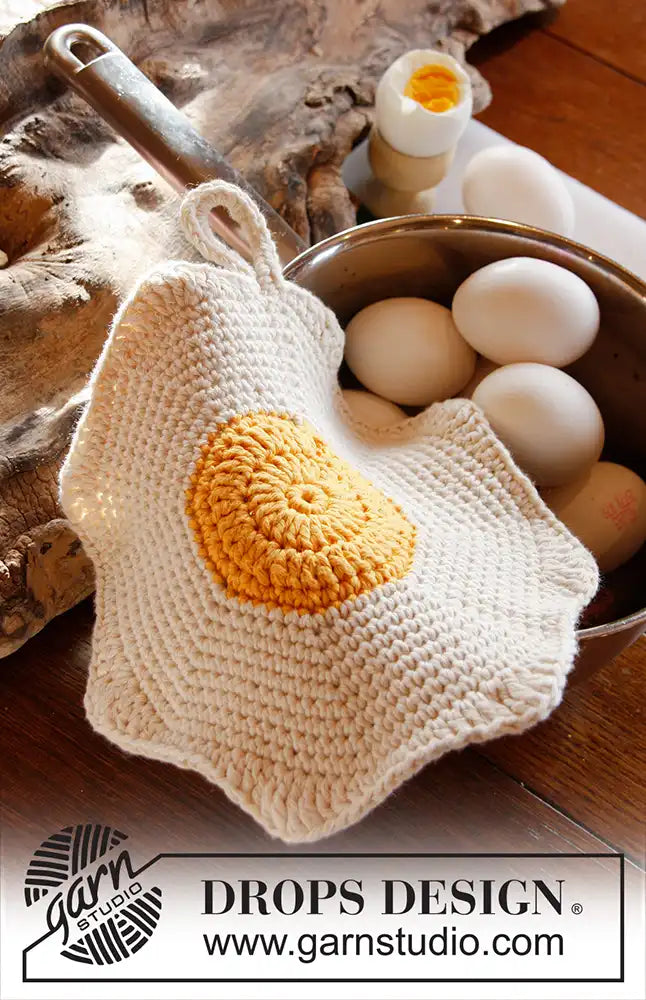 Topflappen Sunny Side Up (Häkelset)