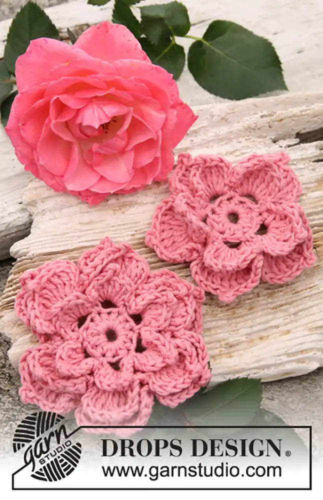 Blüte Rose (Häkelset)