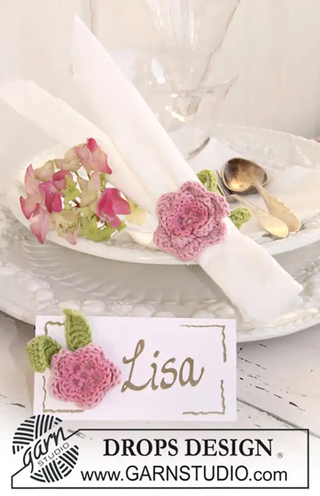 Tischdeko Ranunkel (Häkelset)