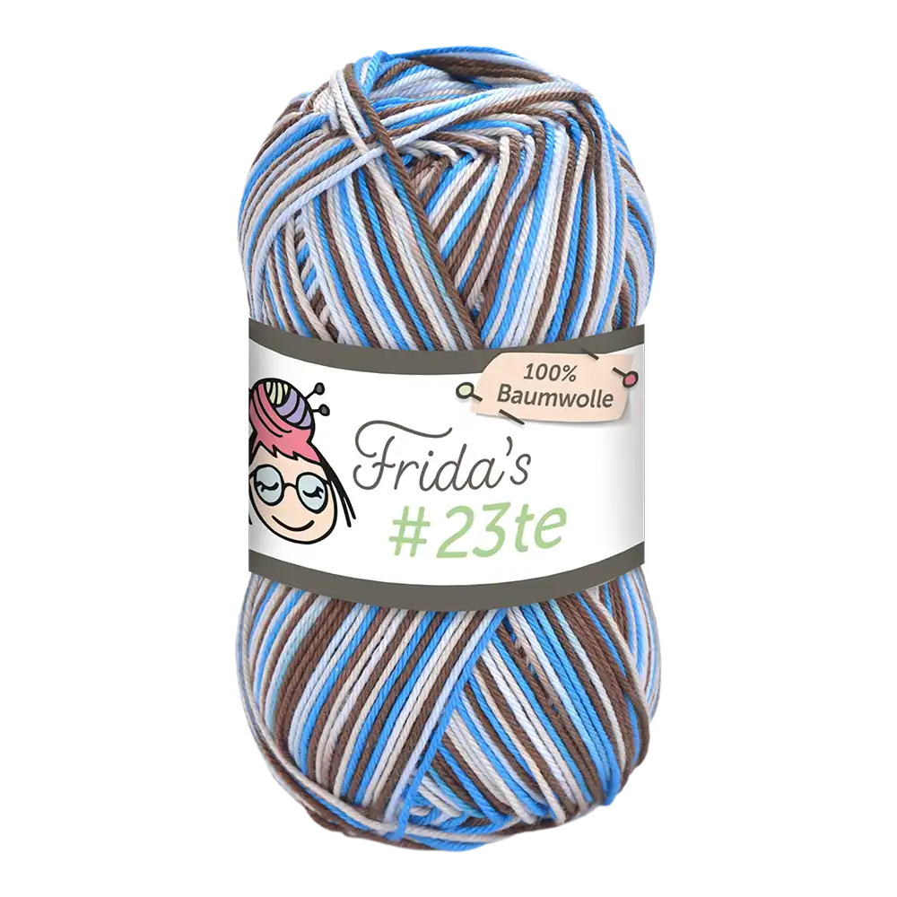 #Farbe_Frida's 23te | 505 Blau-Hellblau-Braun-Weiß