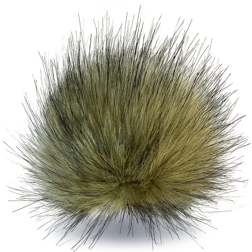 #Farbe_Bommel mit Druckknopf 15-17 cm | Beige-Schwarz