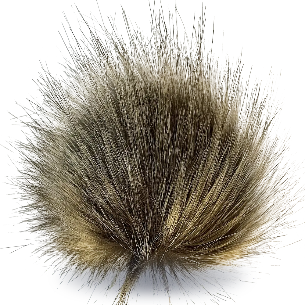 #Farbe_Bommel mit Druckknopf 15-17 cm | Braun-Beige