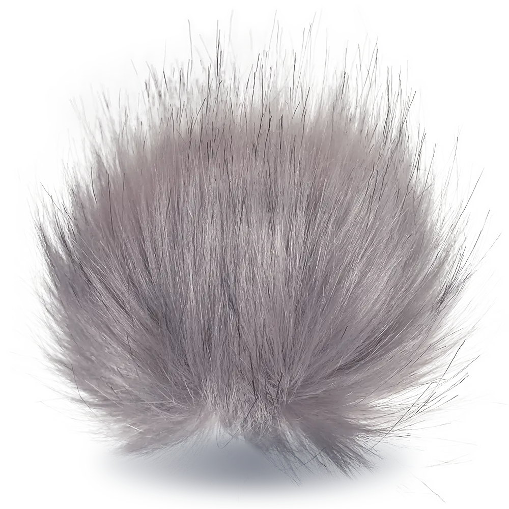#Farbe_Bommel mit Druckknopf 15-17 cm | Puderrosa