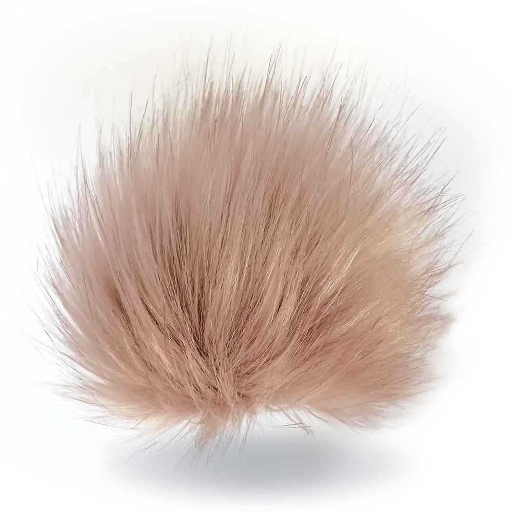 #Farbe_Bommel mit Druckknopf 15-17 cm | Rosa