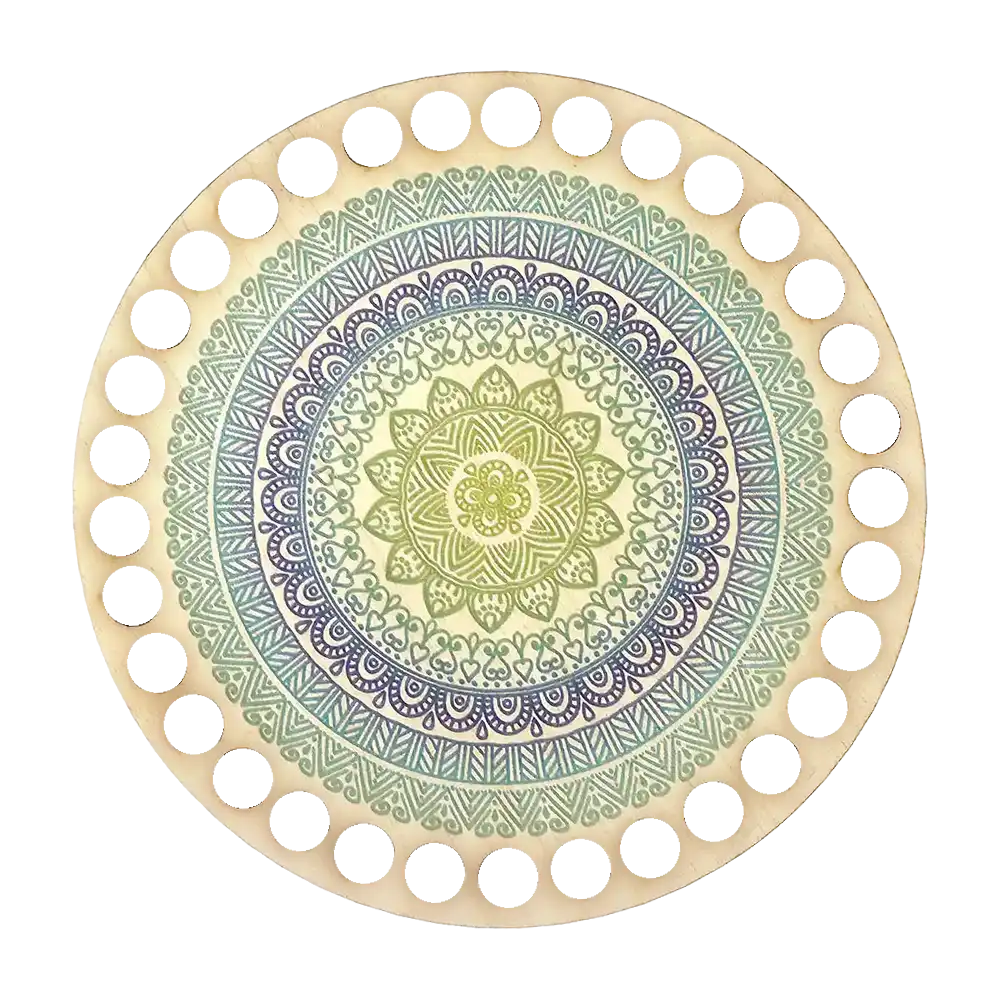 #Design_Frida's Holzboden | BSZ133 Mandala grün