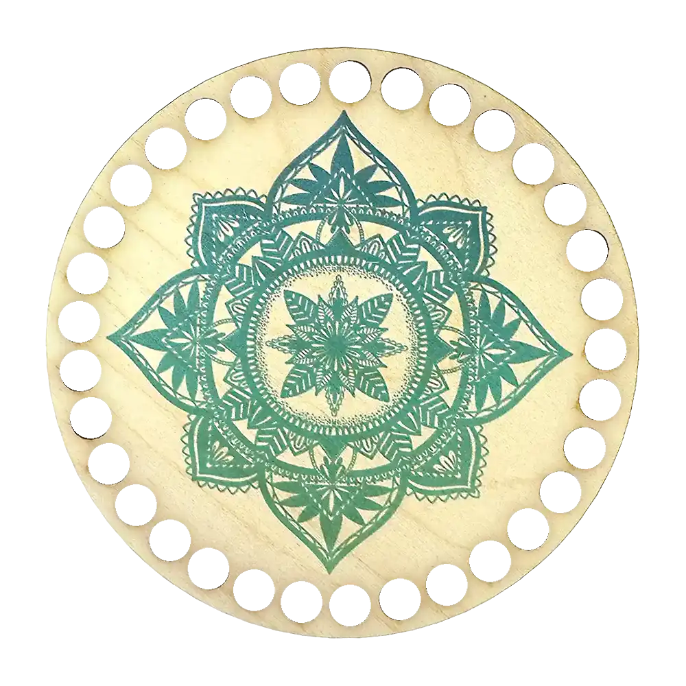 #Design_Frida's Holzboden | BSZ131 Mandala türkis