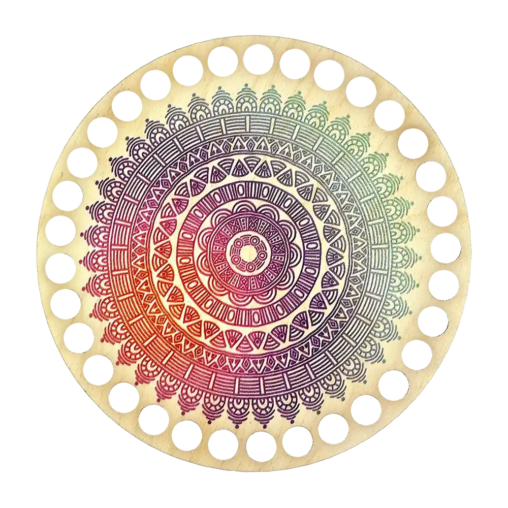 #Design_Frida's Holzboden | BSZ132 Mandala violett
