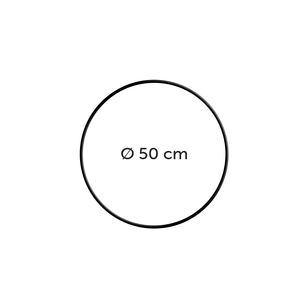 #Farbe_Schwarz / 50 cm