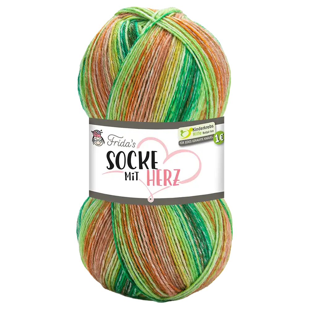 #Farbe_Frida's Socke mit Herz | 6