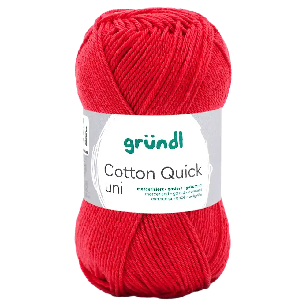 #Farbe_Gründl Cotton Quick Uni | 156 Feuerrot