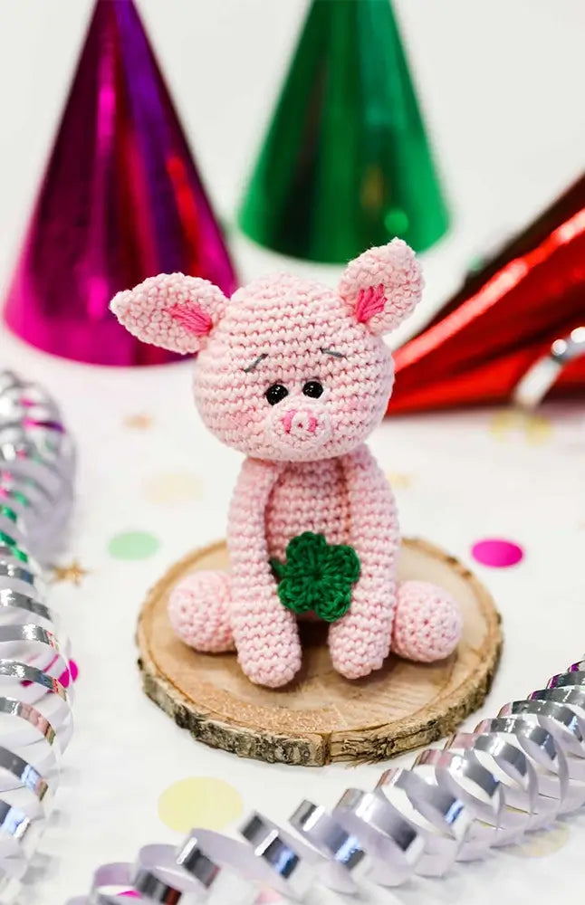 Amigurumi Glücksschweinchen (Häkelset)