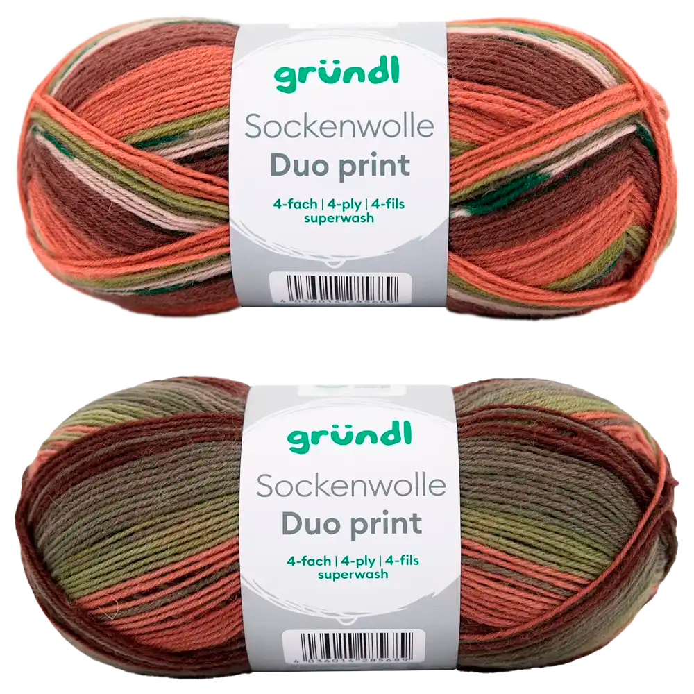 #Farbe_Gründl Duo Sockenwolle | 6226-05