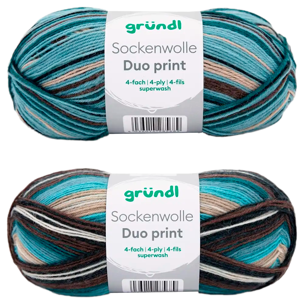 #Farbe_Gründl Duo Sockenwolle | 6226-06
