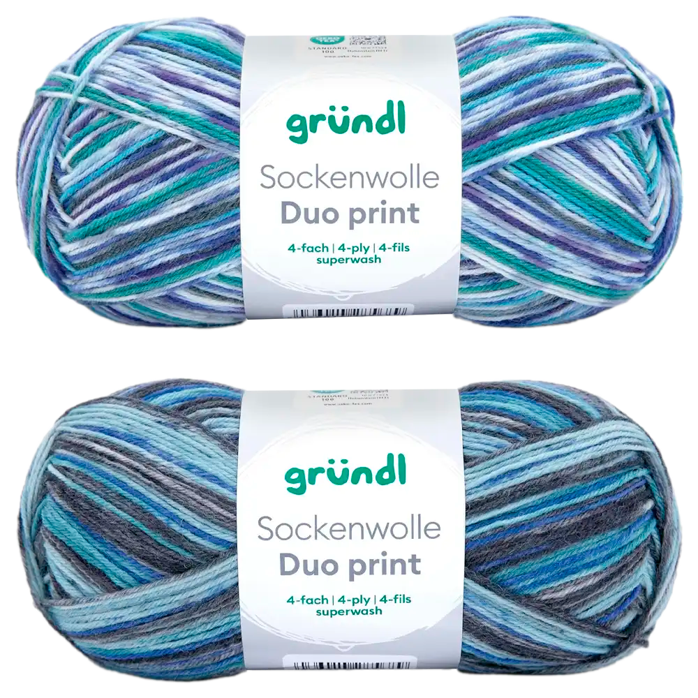 #Farbe_Gründl Duo Sockenwolle | 6226-11