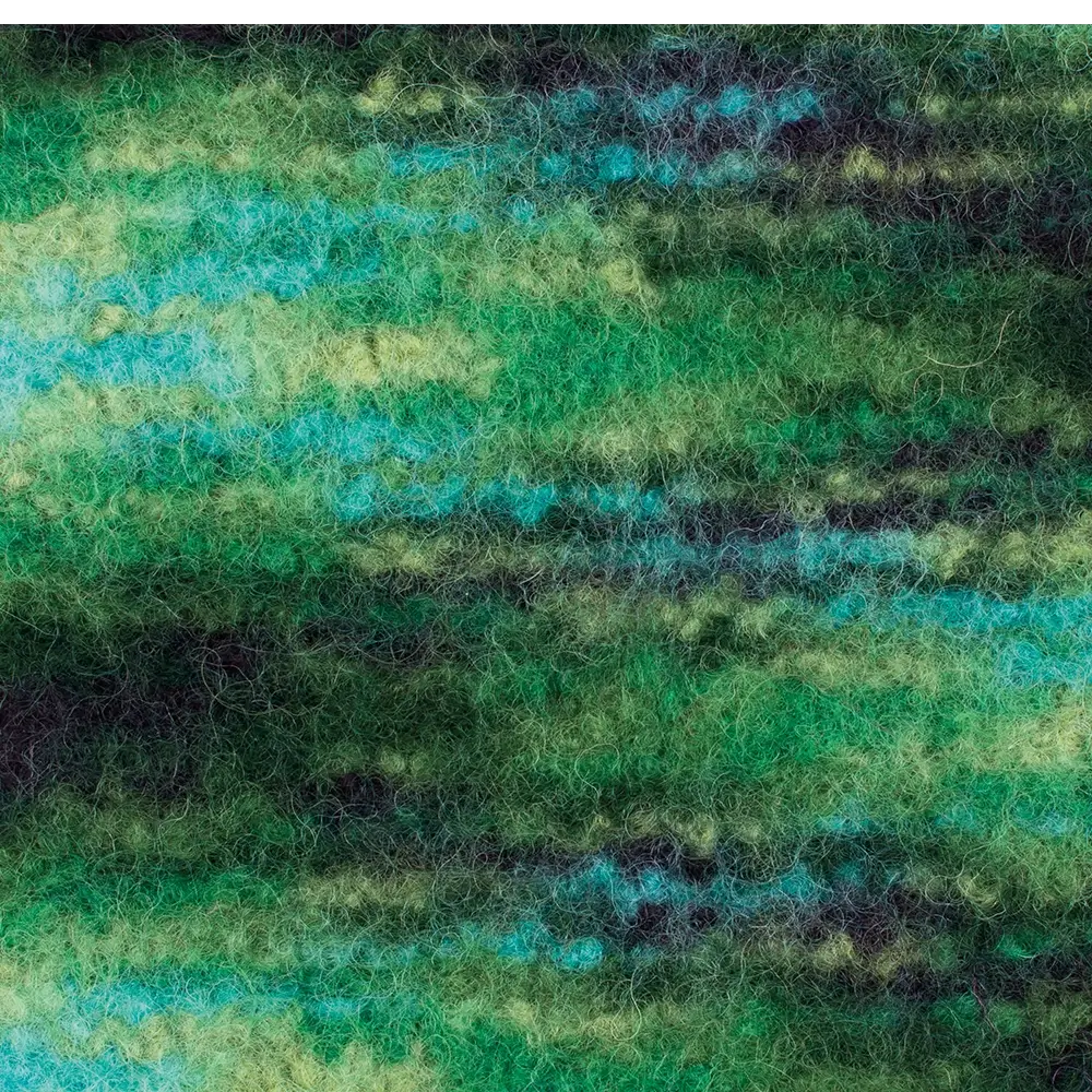#Farbe_Gründl Filzwolle Color | 41 Grün-Schwarz-Multicolor