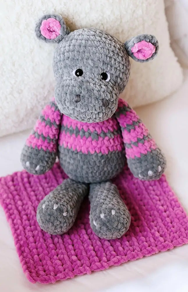 Amigurumi Nilpferd Nelly (Häkelset)