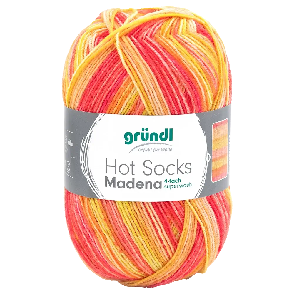 #Farbe_Hot Socks Madena 4-fach | 06 Sunrise