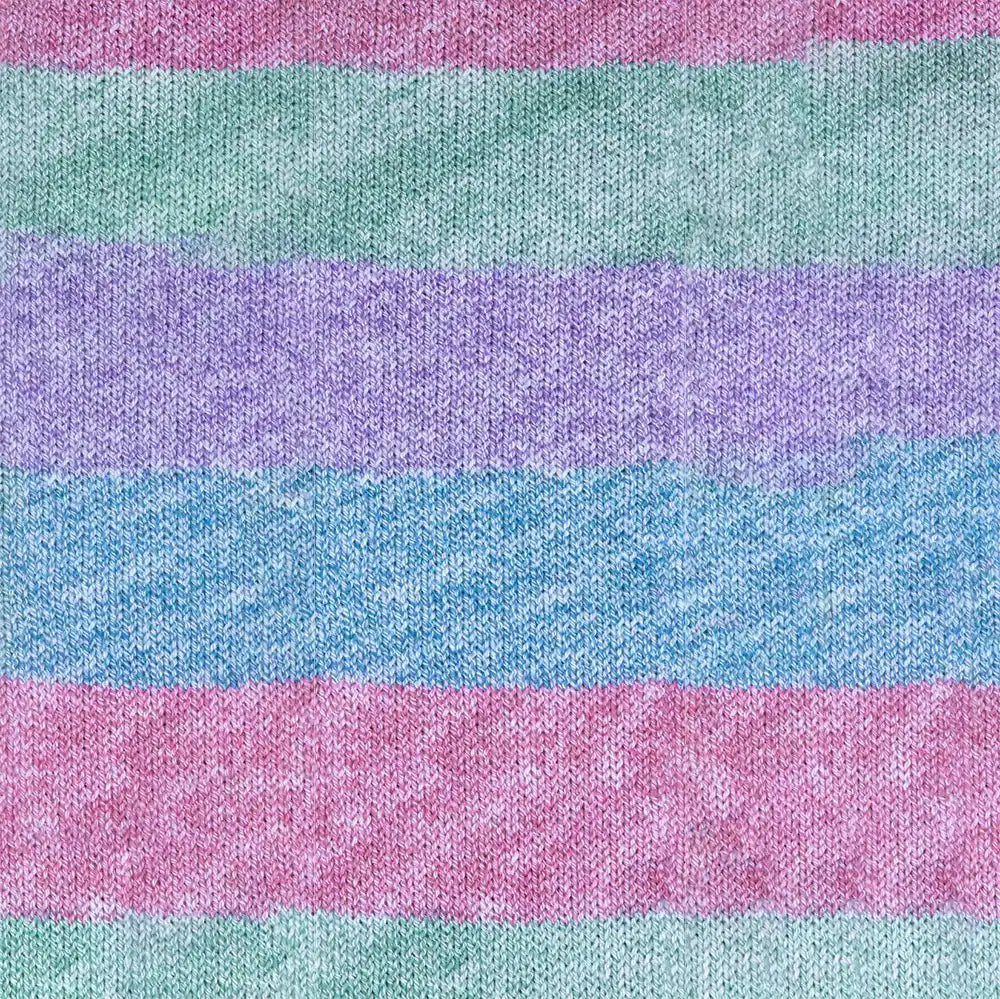 #Farbe_Hot Socks Playa 4-fach | 06 Grasgrün-Himbeer-Violett-Jeansblau