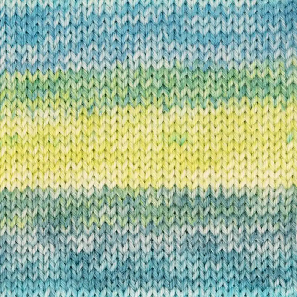 #Farbe_Hot Socks Silk 4-fach | 02 Aqua-Limette-Seegras-Petrol
