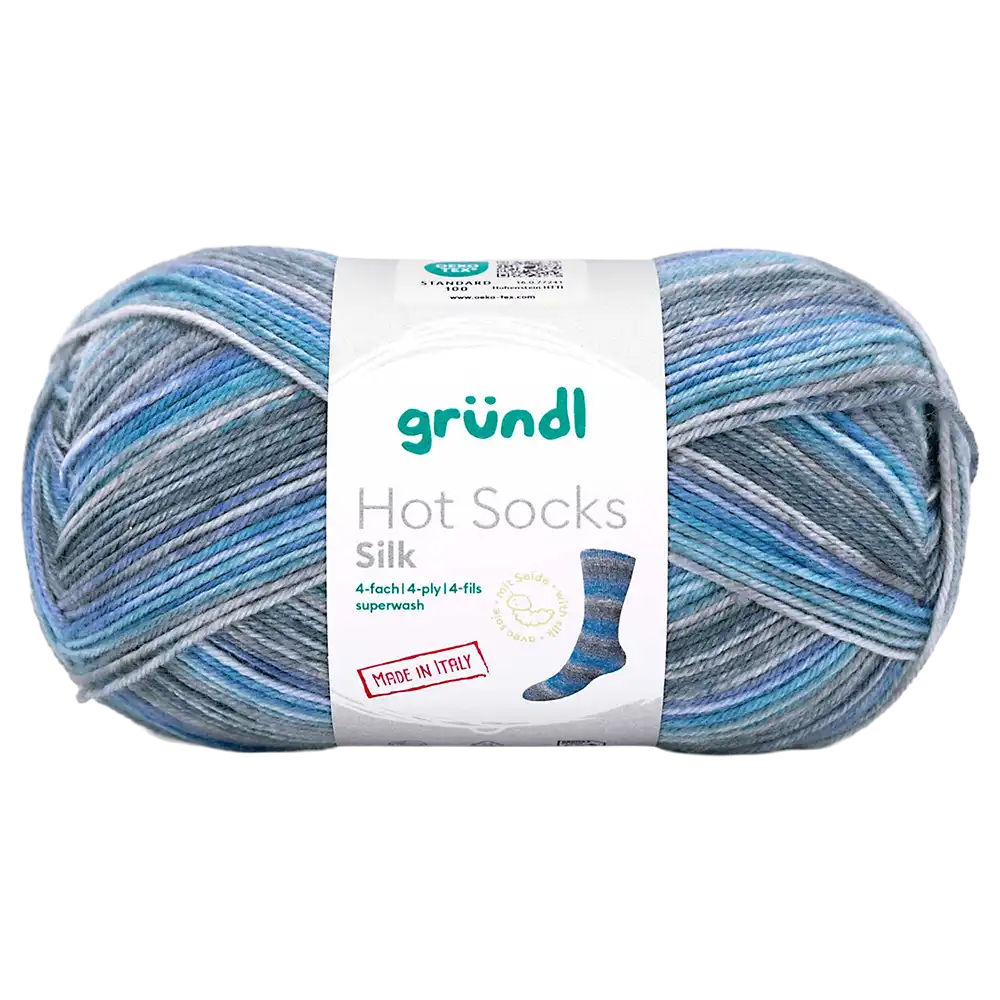 #Farbe_Hot Socks Silk 4-fach | 08 Nachtblau-Anthrazit-Steingrau