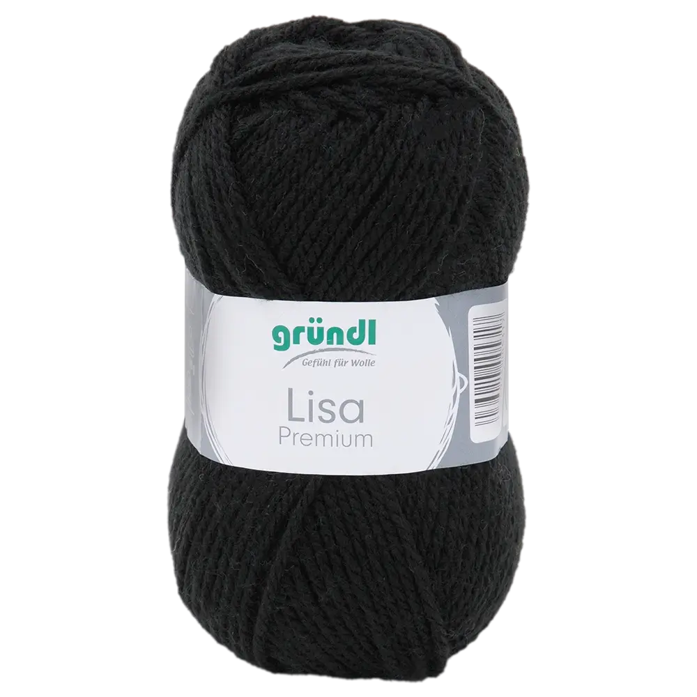 #Farbe_Gründl Lisa Premium Uni | 26 Schwarz