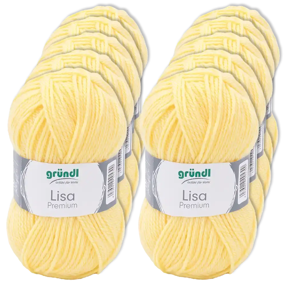#Farbe_Gründl Lisa Premium Uni | 03 Pastellgelb