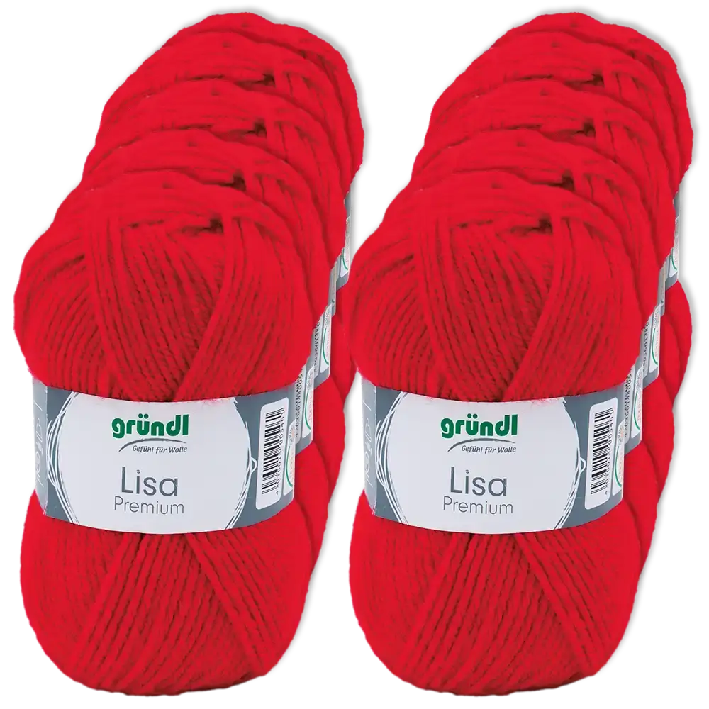 #Farbe_Gründl Lisa Premium Uni | 12 Signalrot