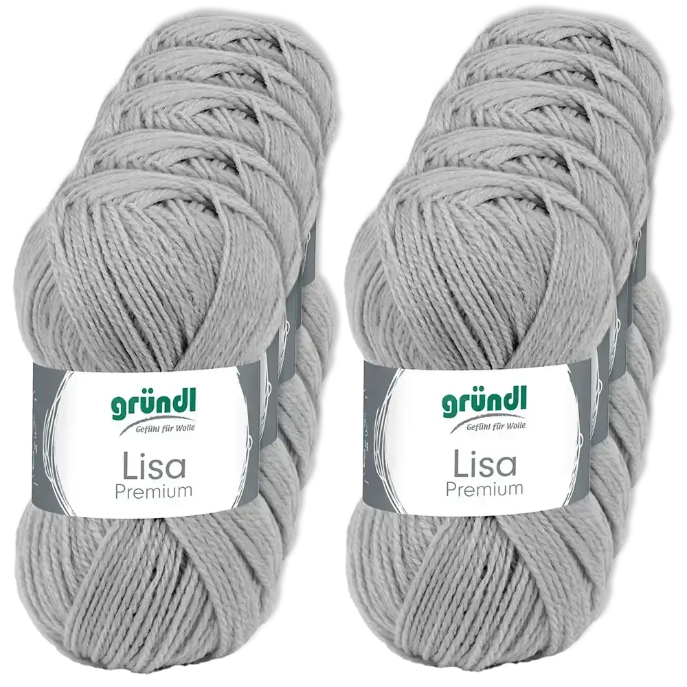 #Farbe_Gründl Lisa Premium Uni | 24 Kieselgrau